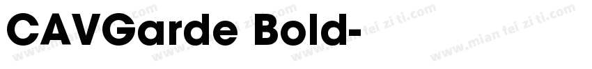 CAVGarde Bold字体转换